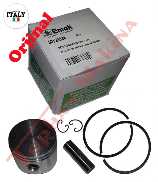 Emak 61122015C Piston 42mm - Oleo-Mac 746T, 446BP, 8460, 8465 ürün görseli 1
