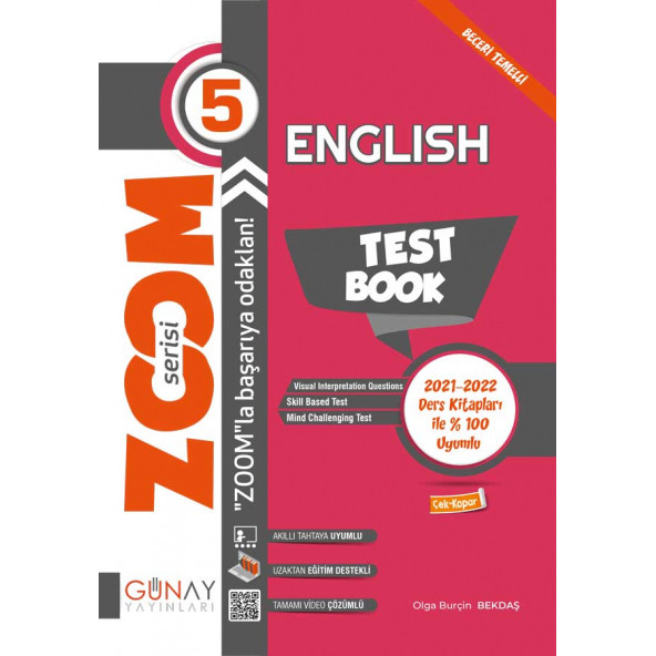5. Sınıf Ingilizce English Test Book Zoom Soru Bankası Günay Yayınları