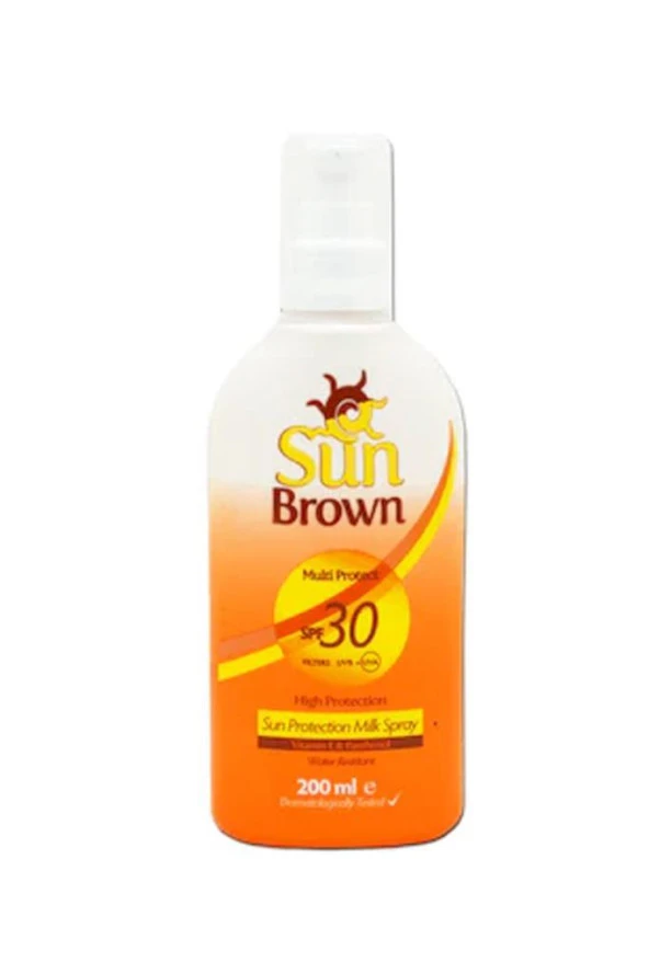 Sun Brown Multi Protect Güneş Sütü SPF30 200 ml