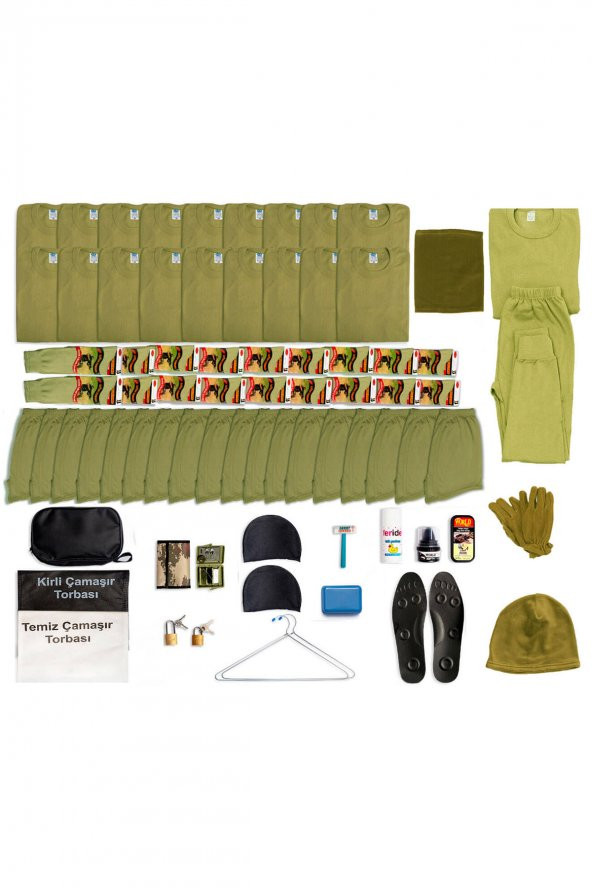 18li Kışlık Temel Asker Seti - Termal İçlik Takımı Bere Boyunluk Eldiven - Asker Malzemeleri