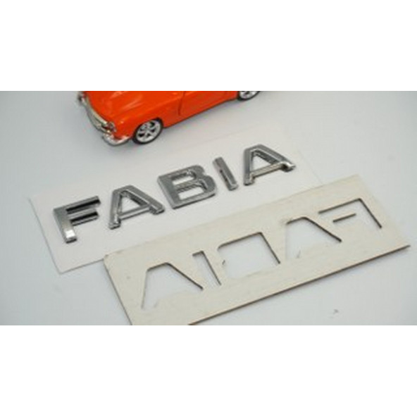 Skoda Fabia 2013+ Yeni Nesil Bagaj Krom ABS 3M 3D Yazı Logo Amblem - Resim 7