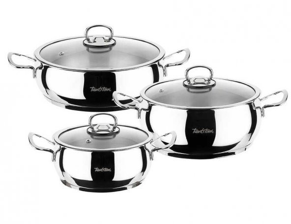 TANTİTONİ BASIC 6 PARÇA PASLANMAZ ÇELİK TENCERE SETİ