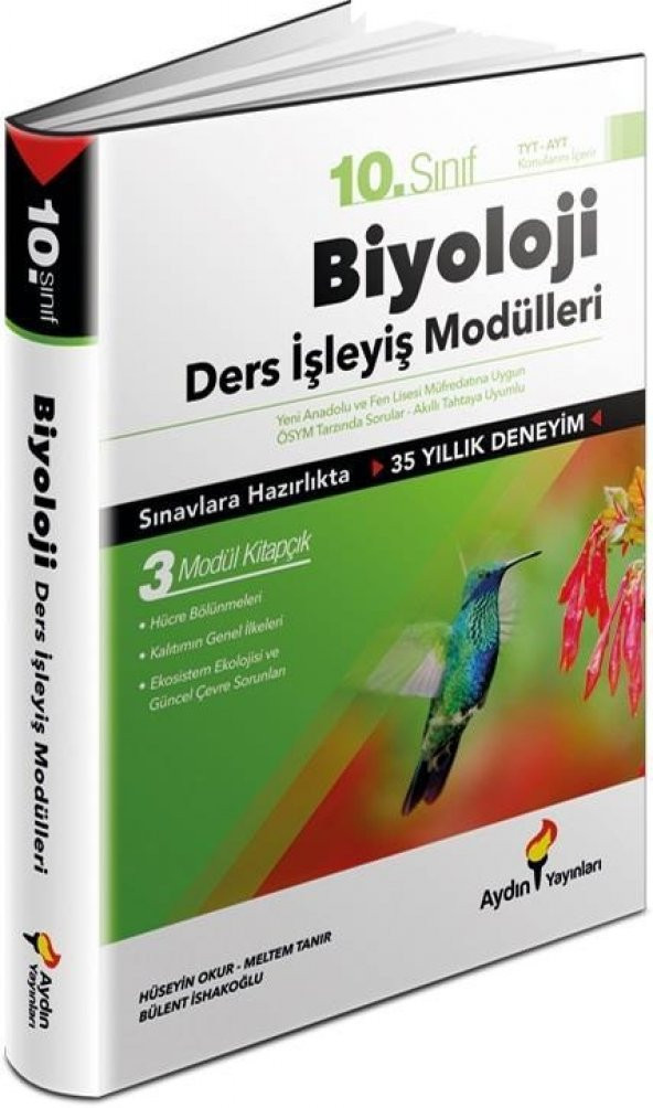 AYDIN YAYINLARI 10 BİYOLOJİ DERS İŞLEYİŞ MODÜLLERİ - 1