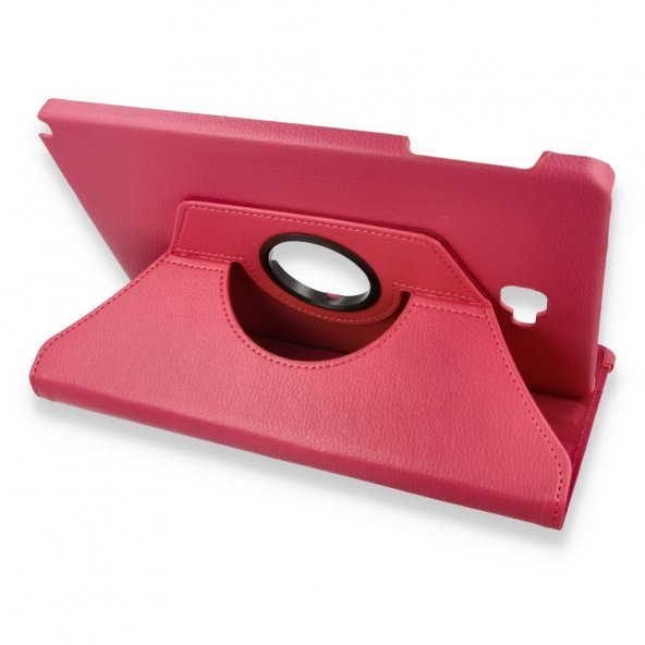 Newface Samsung Galaxy Tab A SM-P580 Tablet Standlı Dönebien Kılıf - Pembe - 1