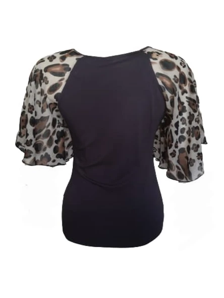 Pink Dream Fashion Kadın Penye Bluz P-02091 - 6