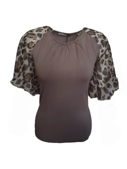 Pink Dream Fashion Kadın Penye Bluz P-02091 - 3