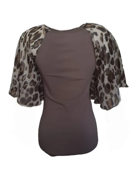 Pink Dream Fashion Kadın Penye Bluz P-02091 - 4