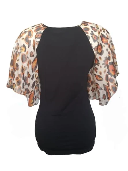 Pink Dream Fashion Kadın Penye Bluz P-02091 - 8
