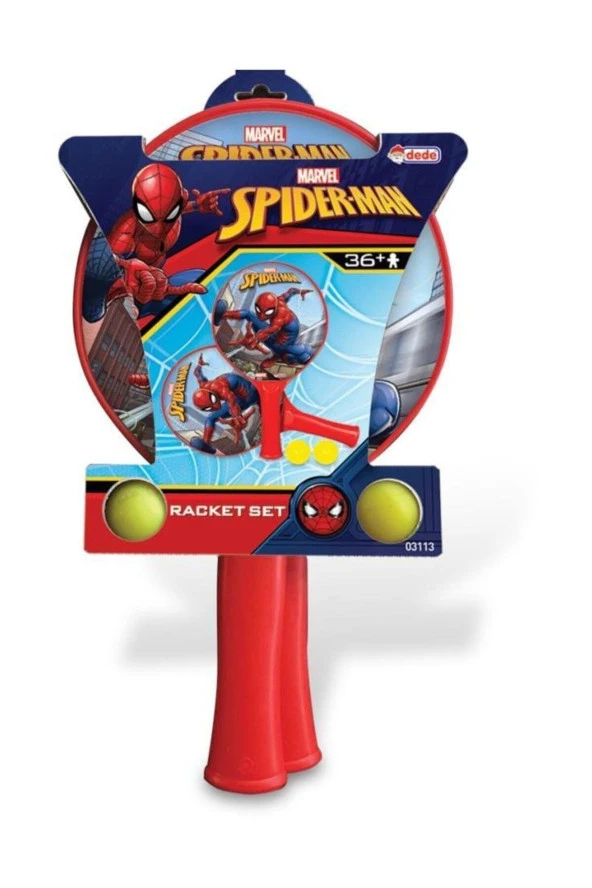 Spiderman Raket Seti (Karışık Renk 1 Set)
