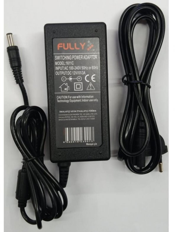 Fully 1611C - 12 Volt 3 Amper Adaptör - 2