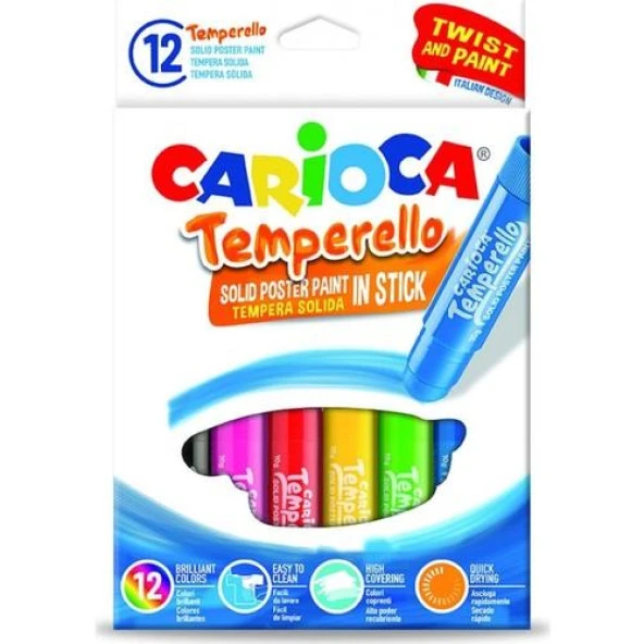 Carioca Temperello Stick Poster Boyama Kalemi 12 li (42738)