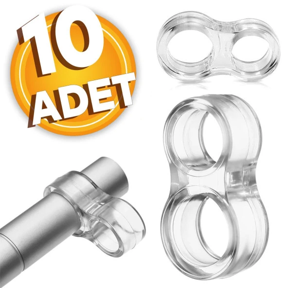 Şeffaf Silikon Kapı Durdurucu Tutucu Pencere Kolu Stoperi Kapı Tamponu (10 ADET)