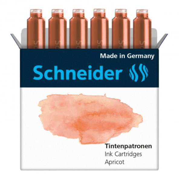 Schneider Dolma Kalem Kartuşu Pastel Renk 6 lı Tüp SCH-