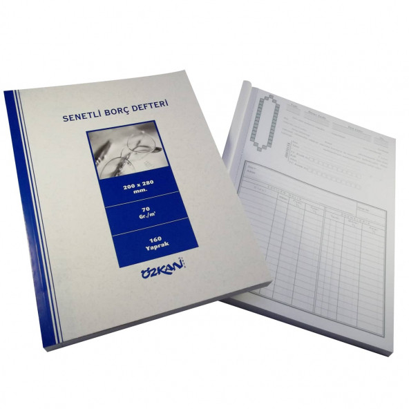 SENETLİ BORÇ DEFTERİ KARTON KAPAK 160 YP. özkan ürün görseli 1
