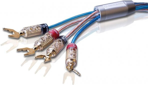 Oehlbach Bi Tech Hoparlör Kablosu 2.5 mm/4.0 mm, Mavi-Bakır - 1
