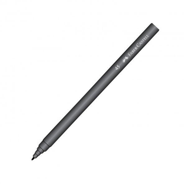 Faber Castell 45 Keçeli Kalem Siyah 10 lu Kutu - 2