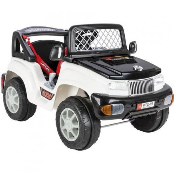 PİLSAN PANTHER AKÜLÜ ARABA 12V KUMANDALI (BEYAZ) YENİ MODEL Pilsan Panter Akülü - 1