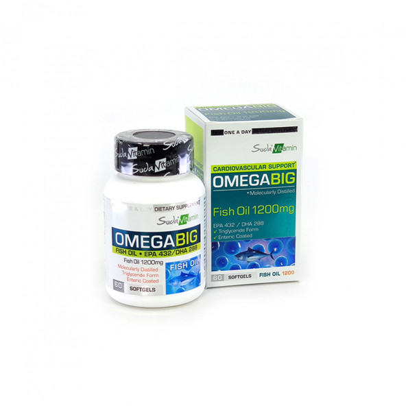 Suda Vitamin Omegabig Fish Oil 1200 Mg 60 Kapsül