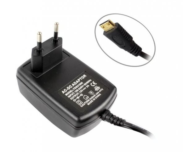 12 Volt Verifone VX680 VX670 Mini HDMI Uçlu Güç Adaptörü