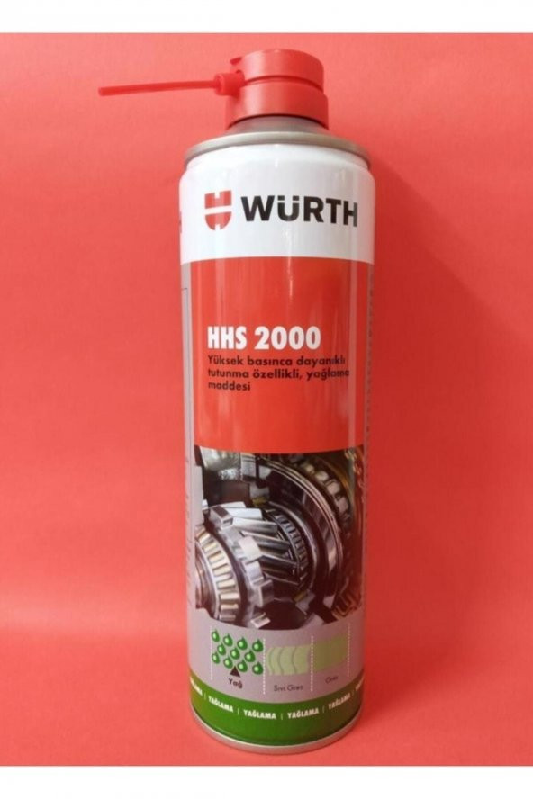 WÜRTH HHS 2000 Sıvı Gres Tutunma Özellikli Yağlayıcı 500 ML