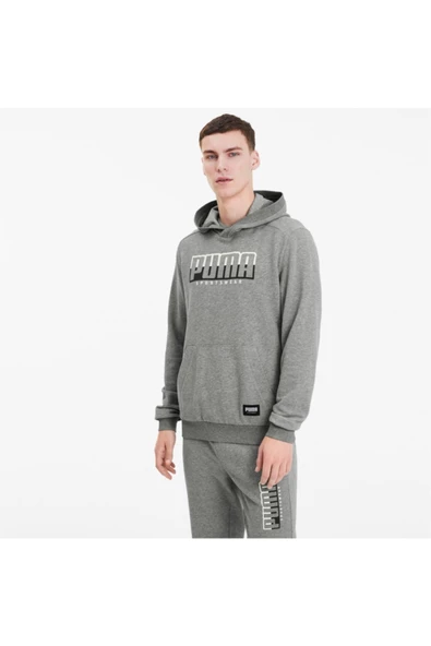 Puma Erkek Spor Gri Sweatshirt - ATHLETICS - 58134703 - 2