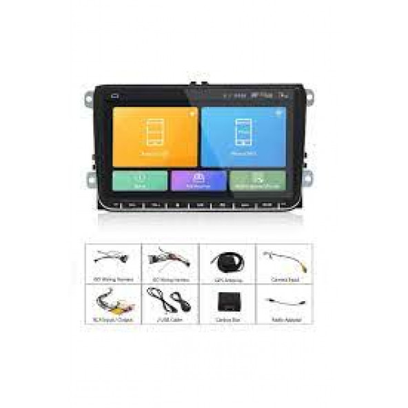 9inch 2gb Ram 32gb Rom Android 12 Volkswagen Grubu için Orjinal OEM Multimedya - 4