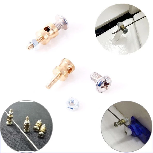 1 ADET Servo Stopper 1.5mm Linkage Stopper Pushrod Stopper Connectors RC Model Hobi Aksesuar Ekipman - 3