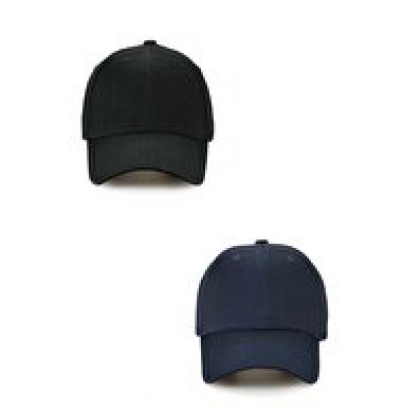 Unisex Ayarlanabilir Spor Kep Hat Şapka 2'li Siyah Lacivert