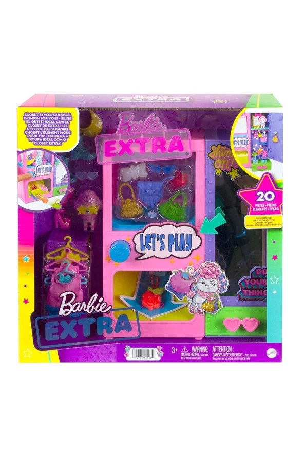 Barbie Extra Kıyafet Otomatı Oyun Seti ürün görseli
