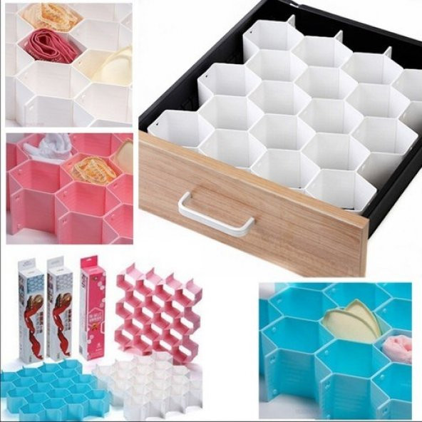 Çekmece İçi Petek Organizer Çekmece düzenleyici Çekmece Düzenleyici  Ayarlanabilir Dolap İçi  Bölme - 2