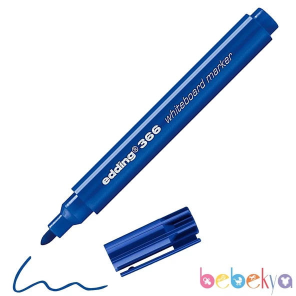 Edding KÜÇÜK CEP BOY Silinebilir Beyaz Tahta Kalemi Edding 366 MAVİ Flipchart Kalemi Sunum Kalemi