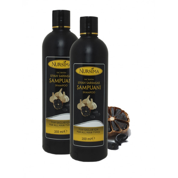 Bitki Özlü Siyah Sarımsak Şampuanı 350 ml, 2' li