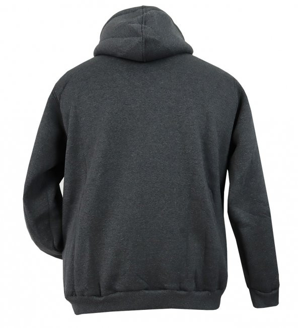 Erkek Büyük Beden Battal Boy Kapşonlu Sweat Mont 3 İplik - 11