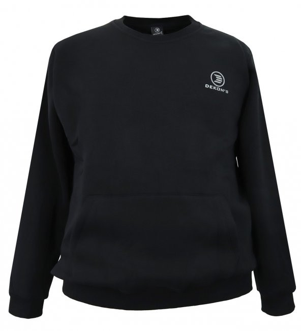 Erkek Büyük Beden Battal Boy Sweatshirt Kanguru Cep 3 İplik
