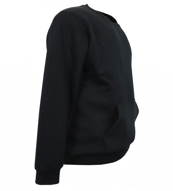 Erkek Büyük Beden Battal Boy Sweatshirt Kanguru Cep 3 İplik - 3