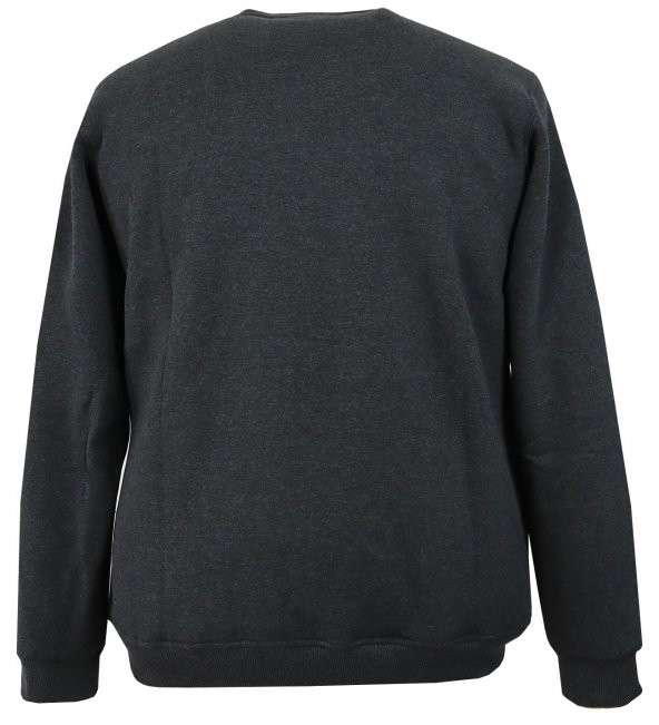Erkek Büyük Beden Battal Boy Sweatshirt Kanguru Cep 3 İplik - 7