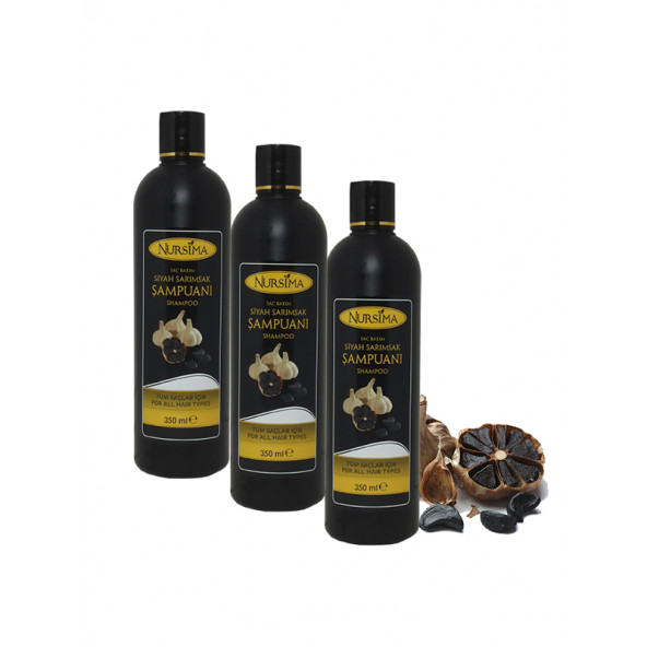 Siftaholsun Bitki Özlü Siyah Sarımsak Şampuanı 350 ml, 3' li
