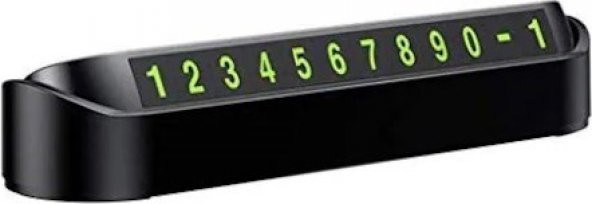 Araç İçi Park Telefon Numarası Fosforlu Numaratör Oto Cam Kartı Açılır Kapanır Numaratör - 5