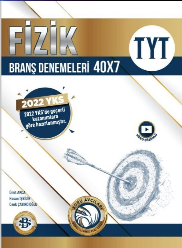 TYT Fizik 40 x 7 Branş Denemeleri Bilgi Sarmal Yayınları