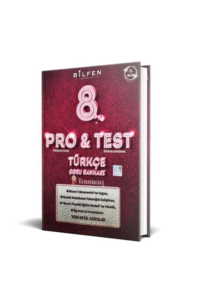 Bilfen Yayınları 8. Sınıf Türkçe Pro & Test Soru Bankası
