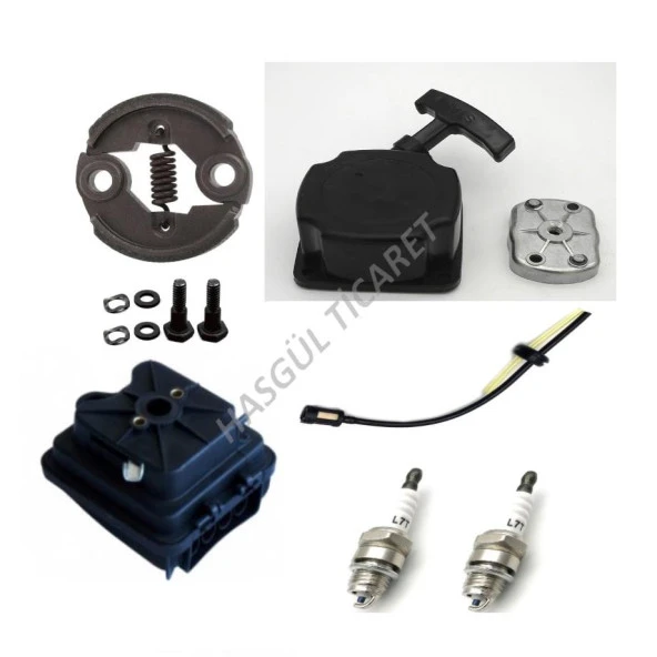 Hsgl Motorlu Tırpan Balata Hava Filtresi Kovan Starter Kapak Benzin Hortum Filtre Buji Set tırpan yedek parça set - 7