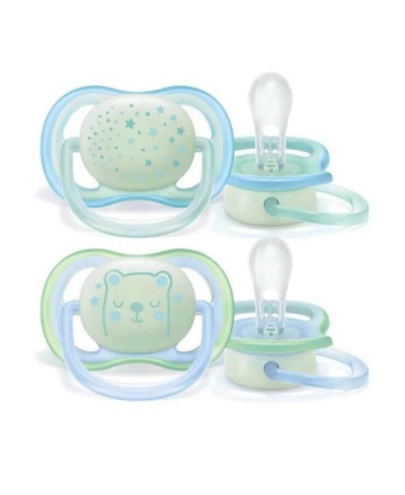 Philips Avent Ultra Air Night Karanlıkta Parlar Gece Emziği 0-6 ay Erkek - 2