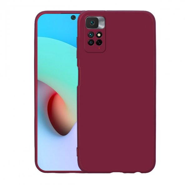 KNY Xiaomi Redmi Note 11 Pro Kılıf Kamera Korumalı İçi Süet Mara Lansman Silikon Bordo