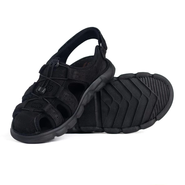 PEPİTA 4870 BURNU KAPALI YUMUŞAK DERİ ERKEK SANDALET - 12