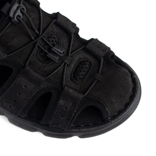 PEPİTA 4870 BURNU KAPALI YUMUŞAK DERİ ERKEK SANDALET - 11