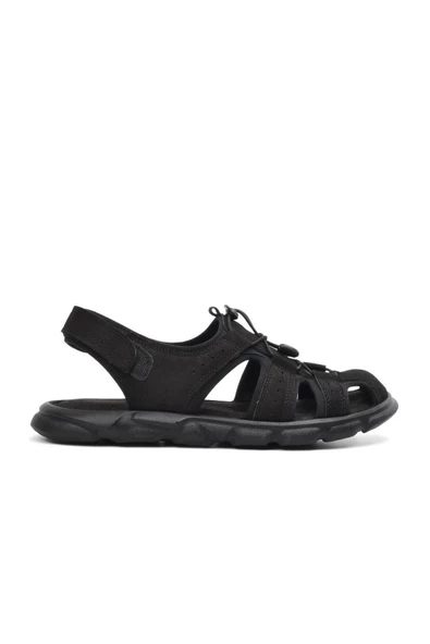 PEPİTA 4870 BURNU KAPALI YUMUŞAK DERİ ERKEK SANDALET - 4