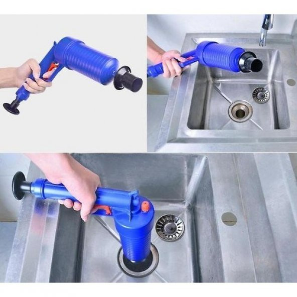 Air Blaster Çok Amaçlı Hava Basınçlı Gider Açıcı Tuvalet Lavabo Pompası Lavabo Açıcı - 2