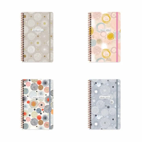Keskin Color 13x21cm Düz Defter Trendy Notes Beads