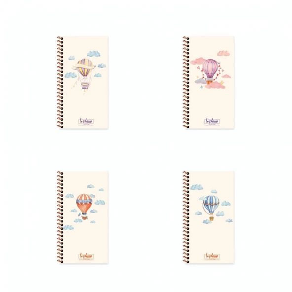 Keskin Color 10x19cm Düz Defter La Plume Balloon