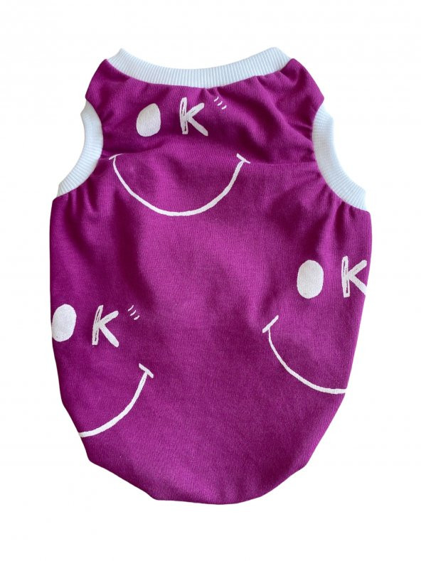 BONANZA Purple Okay Yazlık Kedi Tişörtü, Kedi Kıyafeti